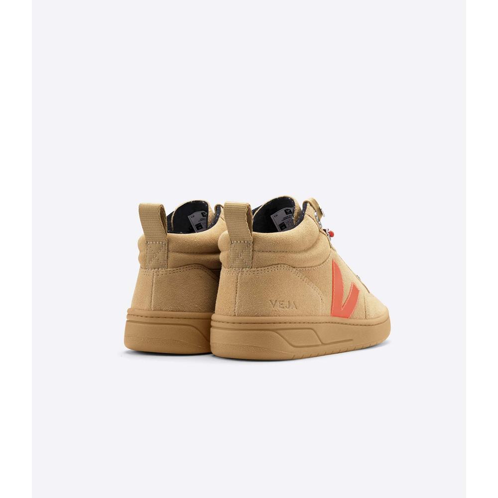 Veja RORAIMA SUEDE Women's High Tops Orange | NZ 362GSO